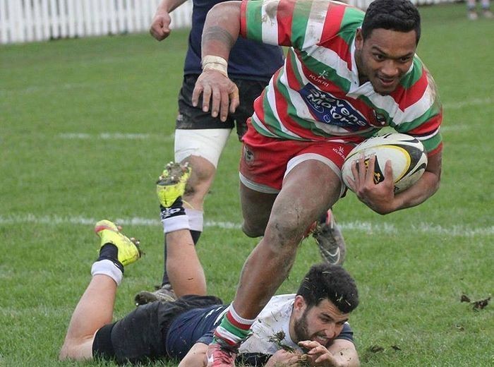 Tomasi Alosio enjoying his rugby in Wellington Lions squad